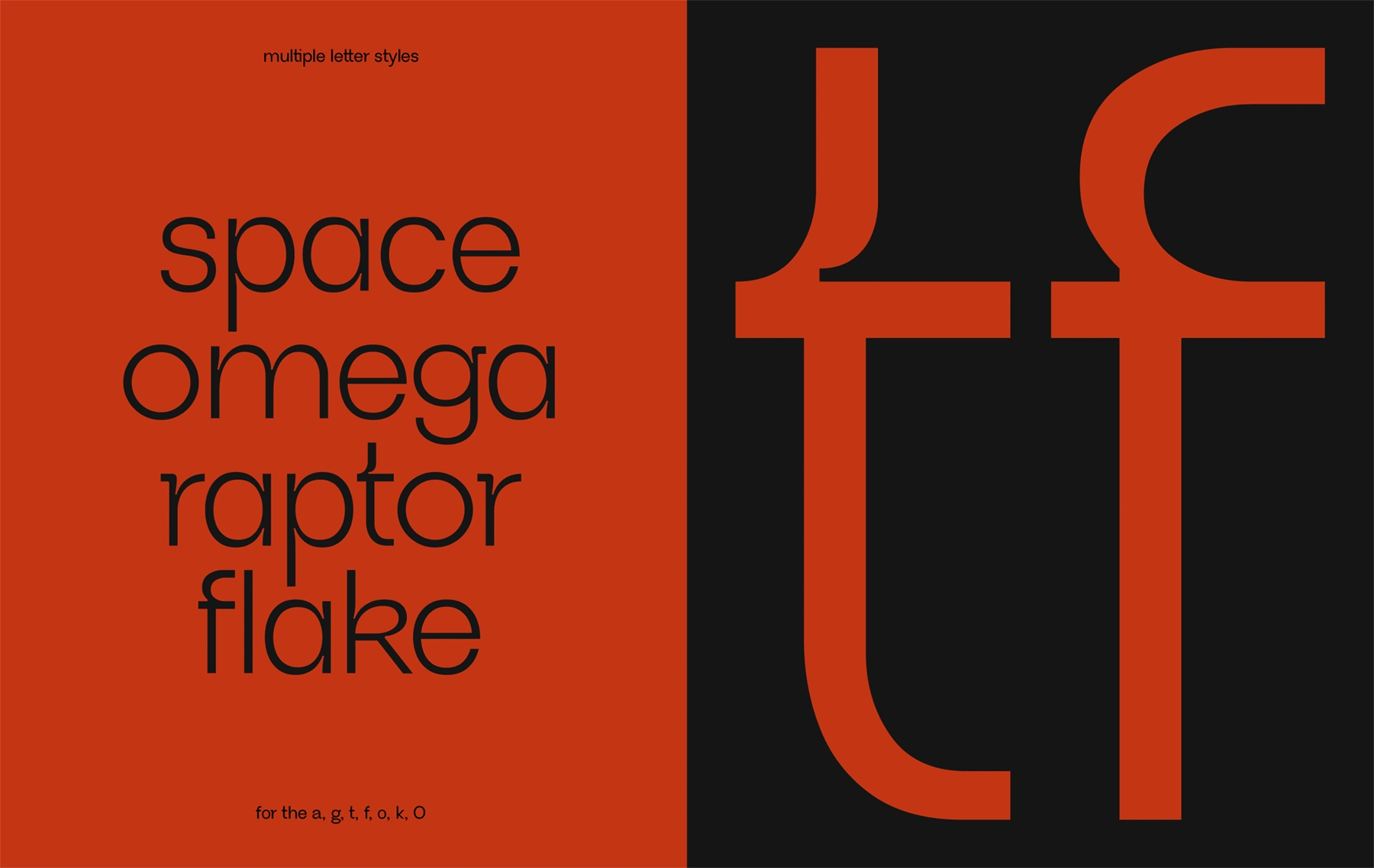A type based example which showcases the Neue Regrade font